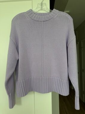a new day Lavender Crewneck Knit Sweater - Women